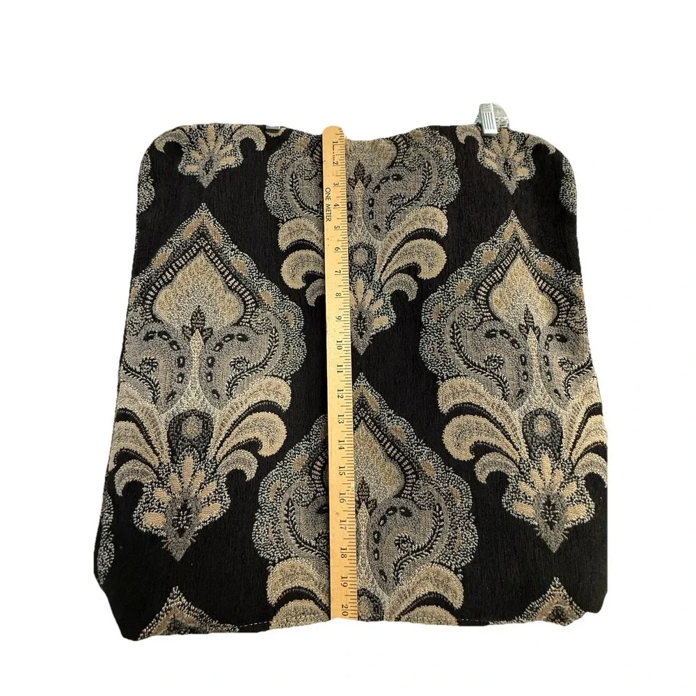 2 Of  Black Design Throw Pillow‎ Cases Pair Zipper ~19